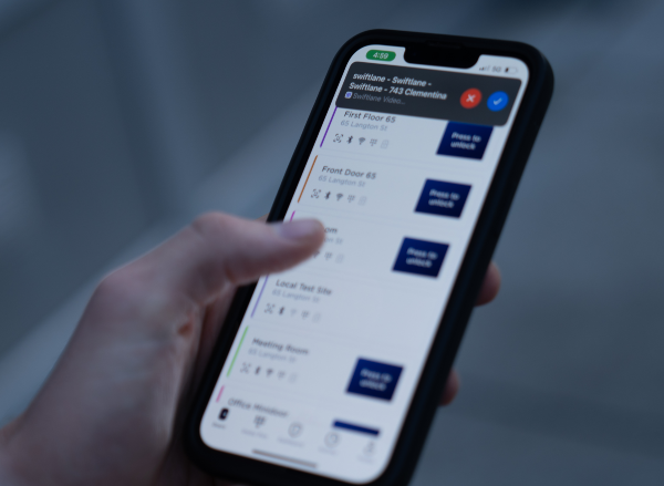 Mobile phone intercom system managed via an app