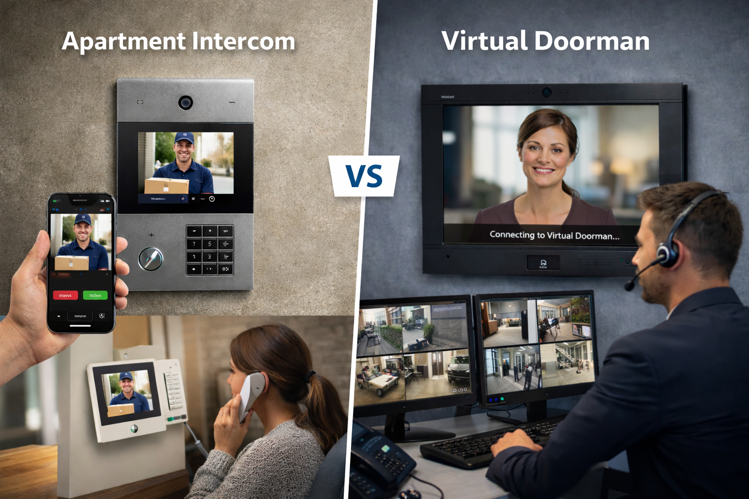 apartment intercom vs virtual doorman