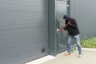 thief trying to enter a data security center