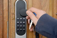 key fob placed at reader