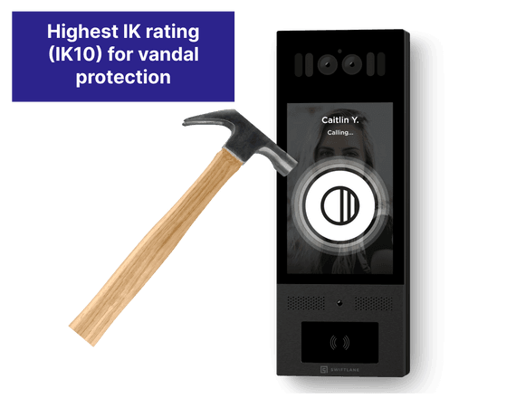 IK10 Rating Hammer Vandal Protection