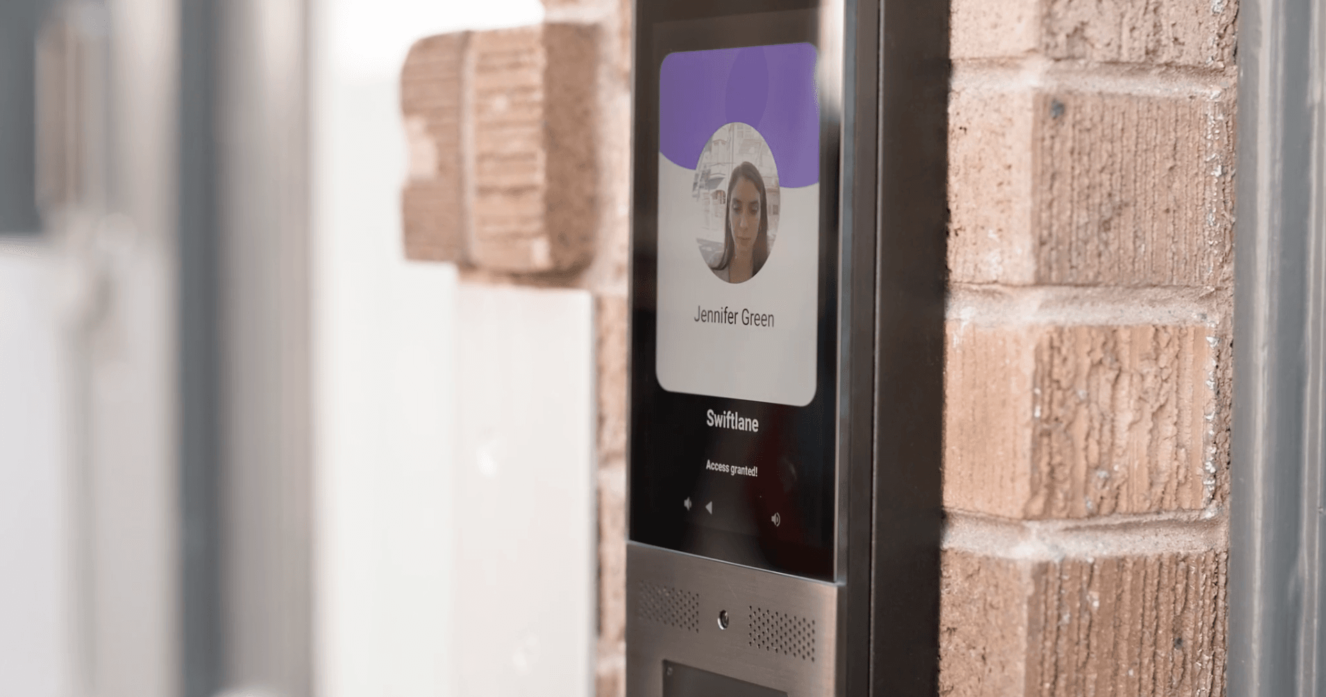 video intercom recognizing female face