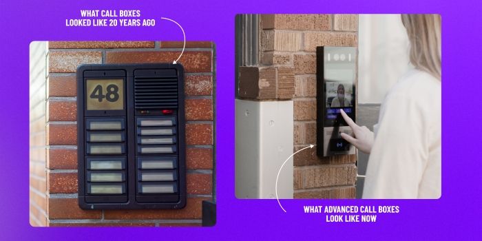 traditional v/s modern call boxes