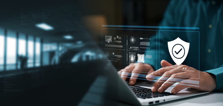 person evaluating cybersecurity